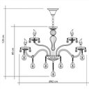 Ver imagem 3 de Lustre Candelabro Cristal Legítimo Maria Tereza Nice 12 Lâmpadas E14: Transparente