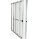 Ver imagem 2 de Porta Sacada de Aluminio Brilhante 3 Folhas Móveis de Vidro com Trinco 2,10x1,20