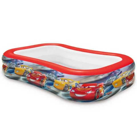 KIT Piscina Carros Disney 770 litros + Bomba manual de ar