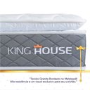 Ver imagem 7 de Conjunto Box Marrom Luanda Cinza Espuma D28 Viúva 128x188x62 - King House