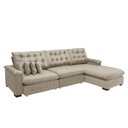 Ver imagem 3 de Sofá Berlin 3.85x1.70m com Chaise Super Pillow Top - Bege