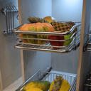 Ver imagem 2 de Gaveta Fruteira Aramada 770mm Corrediça Deslizante Armário Cozinha para Frutas Multiuso