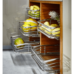 Gaveta Fruteira Aramada 770mm Corrediça Deslizante Armário Cozinha para Frutas Multiuso - 3