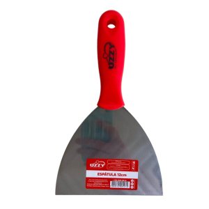 Espátula Cabo Vermelho 12cm P/ Massa Corrida Gesso Drywall