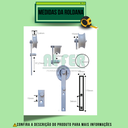 Ver imagem 4 de Kit para Porta até 70cm Roldana Aparente Tubular Branco - 1,40m