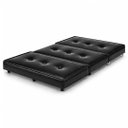 Ver imagem 3 de Puff Cama Casal Dobravel 130cm com Rodizios e Almofada Cor: Corissimo Preto