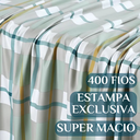 Ver imagem 3 de Conjunto Cama Casal King Size Jasmine 04 Pç Bordado 400 Fios:verde