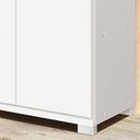 Ver imagem 5 de Armário Multiuso 2 Portas 4 Prateleiras New F08 Branco - Mpozenato