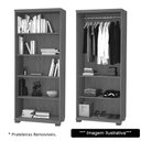 Ver imagem 6 de Armário Multiuso 2 Portas 4 Prateleiras New F08 Branco - Mpozenato