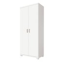 Ver imagem 1 de Armário Multiuso 2 Portas 4 Prateleiras New F08 Branco - Mpozenato