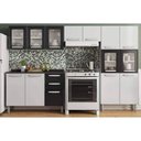 Ver imagem 1 de Cozinha Modulada Bertolini Evidence 4 Peças (2 Armários + 1 Balcão + 1 Paneleiro) C4P57 Branco/