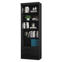 Ver imagem 1 de Estante Livreiro 2 Gavetas E 5 Prateleiras Fancy Preto Fosco