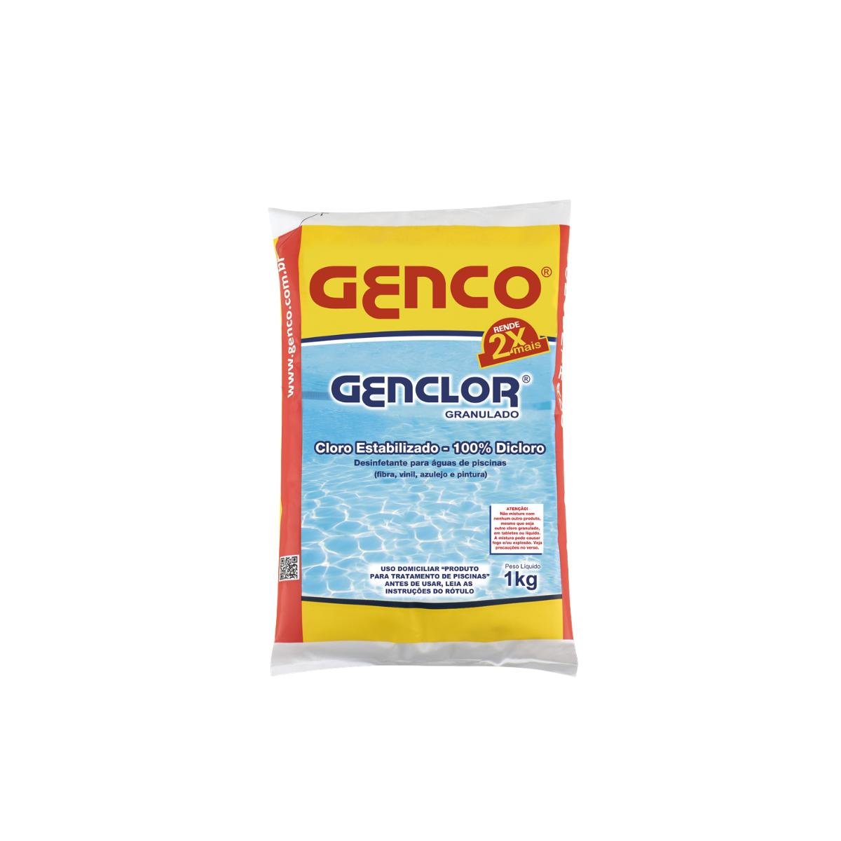 Genclor Cloro Estabilizado Granulado 1kg Genco - 1