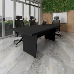 Mesa de Escritório 2,00m 1 Cx de Tomada Pé Painel Angular F5 - 1