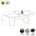 Ver imagem 2 de Mesa de Escritório 2,00m 1 Cx de Tomada Pé Painel Angular F5