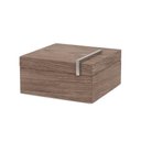 Ver imagem 3 de Caixa Decorativa Quadrada em Mdf Cedro Laminado 22cm Mart