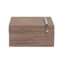 Ver imagem 1 de Caixa Decorativa Quadrada em Mdf Cedro Laminado 22cm Mart