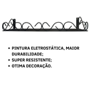 Ver imagem 3 de Floreira de Parede 50x15 Cm Feito em Ferro Rústico