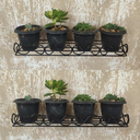 Ver imagem 4 de Floreira de Parede 50x15 Cm Feito em Ferro Rústico