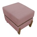 Ver imagem 6 de Puff Recamier Kodama para Cama de Solteiro 50cm Bouclé Pé Castanho - Rosê Bouclé