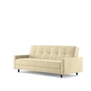 Ver imagem 2 de Sofá Cama Nice 4 Lugares Reclinável 203cm Bege Suede Cialar