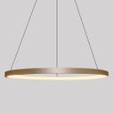 Ver imagem 7 de Lustre Pendente Moderno 60cm Anel Led 30w Dourado 3000k Bivolt