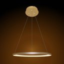 Ver imagem 5 de Lustre Pendente Moderno 60cm Anel Led 30w Dourado 3000k Bivolt