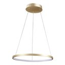 Ver imagem 4 de Lustre Pendente Moderno 60cm Anel Led 30w Dourado 3000k Bivolt
