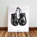 Ver imagem 4 de Kit 3 Quadro Decorativo Boxe Luta para Quarto Academia Ct Qualidade Premium Moderno 28x20cm