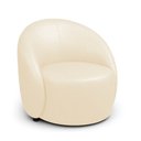 Ver imagem 3 de Poltrona Decorativa Orgânica Kit 2 Lua Sintético Pu Bege D03 - D’Rossi