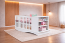 Ver imagem 2 de Berço com que Vira Cama com Prateleira Celinne- Mobibaby