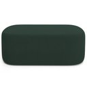 Ver imagem 3 de Kit 02 Puffs Decorativos Orgânicos para Living Quarto 100cm Doha W01 Suede Verde Musgo - Lyam Decor