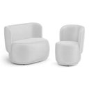 Ver imagem 1 de Poltrona e Namoradeira Orgânica Molly Couríssimo Branco - Desk Design Cor Branco