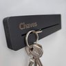 Porta Chaves Clean - Minimalista - em Mdf Gravado a Laser - Preto - 10