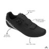 Sapatilha Speed Ciclismo Giro Cadet Preta + Pedal Shimano Rs500 - Preto - 43 Br / 45 Eur - 4