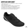 Sapatilha Speed Ciclismo Giro Cadet Preta + Pedal Shimano Rs500 - Preto - 43 Br / 45 Eur - 2