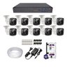 Kit 10 Câmeras de Segurança Ppa Bullet Hd Cx-3020 1080p 2mp Uso Externo + Xvr Ppa + Hd 1tb + Acessór - 1