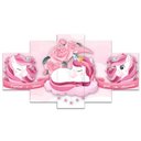 Ver imagem 1 de Kit Quadros Quarto Infantil Unicórnio Rosa Menina