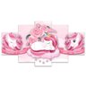 Kit Quadros Quarto Infantil Unicórnio Rosa Menina - 1