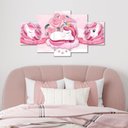 Ver imagem 3 de Kit Quadros Quarto Infantil Unicórnio Rosa Menina