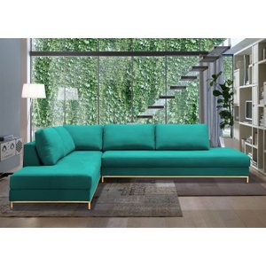 Sofá de Canto em L , Chaise Lado Esquerdo - EGO002:VERDE