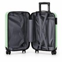 Ver imagem 7 de Mala de Viagem Bordo ABS Rigida Anac 10kg Aviao Bagagem 4 Rodinhas 360 Graus Cadeado Senha Anti Roub