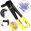 Ver imagem 1 de Alicate Rebite Rebitador Rebitadeira 10" Manual Profissional com Chave + Luva Pigmentada | Fertak