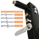 Ver imagem 5 de Alicate Rebite Rebitador Rebitadeira 10" Manual Profissional com Chave + Luva Pigmentada | Fertak