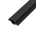 Ver imagem 1 de Faixa Painel Ripado para Área Externa em Wpc Preto 290cm X 5,4cm X 2,5cm Rm Decor