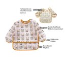 Ver imagem 7 de Babador Manga Longa Blw Kit 2unds - Cactus e Urso Baby Babador Blw, Babador Impermeável, Babador Man