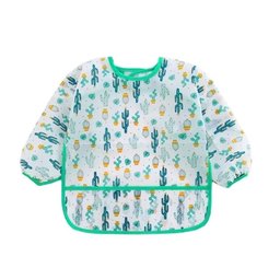 Babador Manga Longa Blw Kit 2unds - Cactus e Urso Baby Babador Blw, Babador Impermeável, Babador Man - 3