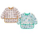 Ver imagem 4 de Babador Manga Longa Blw Kit 2unds - Cactus e Urso Baby Babador Blw, Babador Impermeável, Babador Man