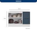 Ver imagem 4 de Balcão 2 Portas 2 Gavetas Olivia 120 cm sem Tampo