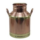 Ver imagem 1 de Leiteira Cobre Puro Detalhe e Alças em Latão com Tampa G N01